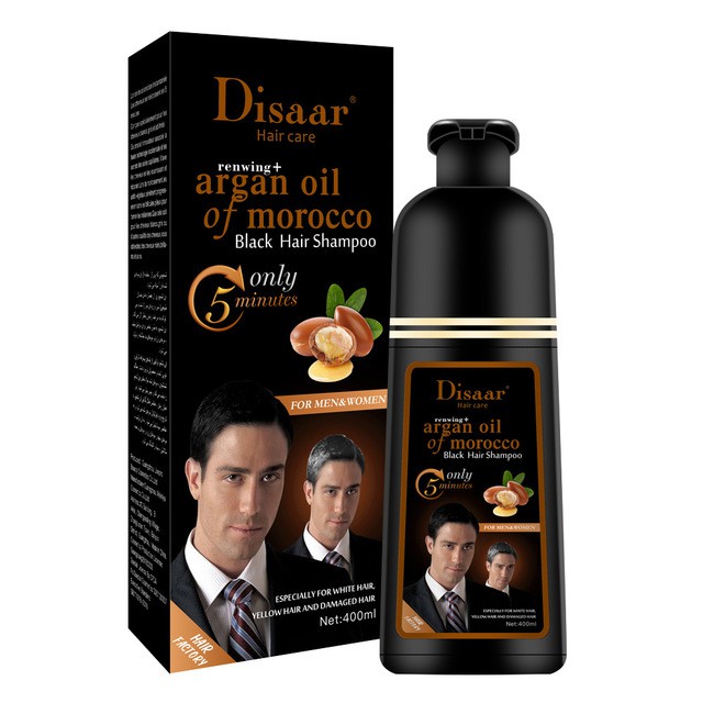 91ecc59a79bbe5aec4dd1e450b973ba6 DISAAR ARGAN OIL MOROCCO SHAMPOO BLACK HAIR DYE - Image 1