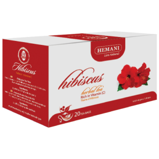 شاي هيماني الكركديه HEMANI HERBALS HIBICUS 20 TEA BAGS - Image 1