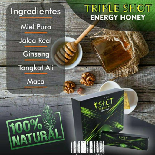 triple shot honey for more power triple shot honey for more power