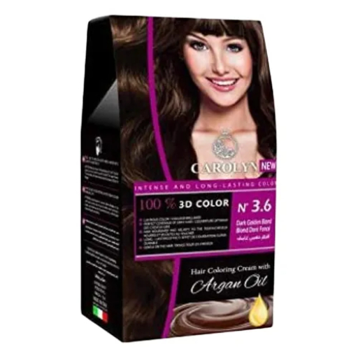 لون شعر طويل الأمد CAROLYN DARK GOLDEN BLOND HAIR DYE 100% 3D 3.6 - Image 1