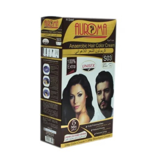 Dark brown hair cream