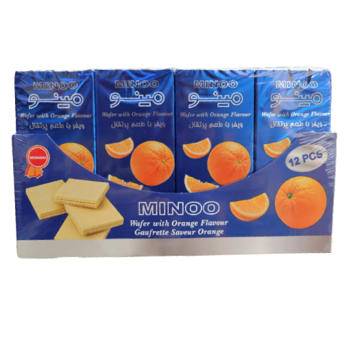 minoo wafer with orange flavour