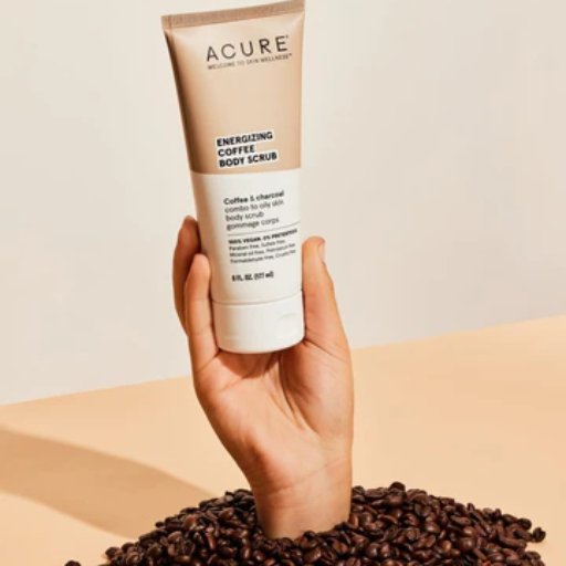 Acure Energizing Coffee Body Scrub For Glowing Skin Acure Energizing Coffee Body Scrub For Glowing Skin