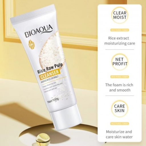 Bioaqua Rice Raw Face Pulp Cleanser