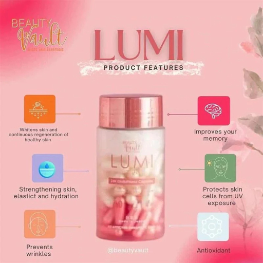 Beauty Vault Lumi 24h Glutathione Capsules Dietary Supplement Beauty Vault Lumi 24h Glutathione Capsules Dietary Supplement