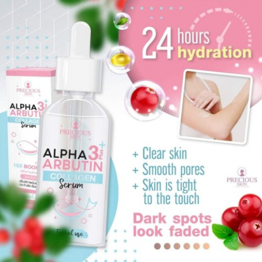 Precious 3 Plus Arbutin Collagen Serum For Skin Whitening Precious 3 Plus Arbutin Collagen Serum For Skin Whitening