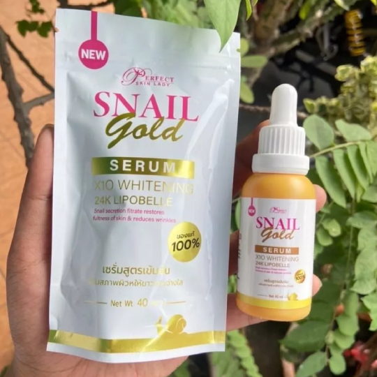 Snail Gold Serum X10 Whitening 24k Lipobelle Snail Gold Serum X10 Whitening 24k Lipobelle