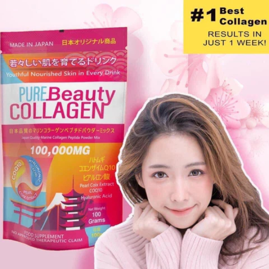 Pure Beauty Collagen 100 000mg For Skin Whitening Pure Beauty Collagen 100 000mg For Skin Whitening