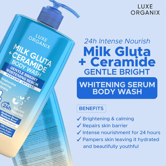 Luxe Organix Milk Gluta + Ceramide Body Wash