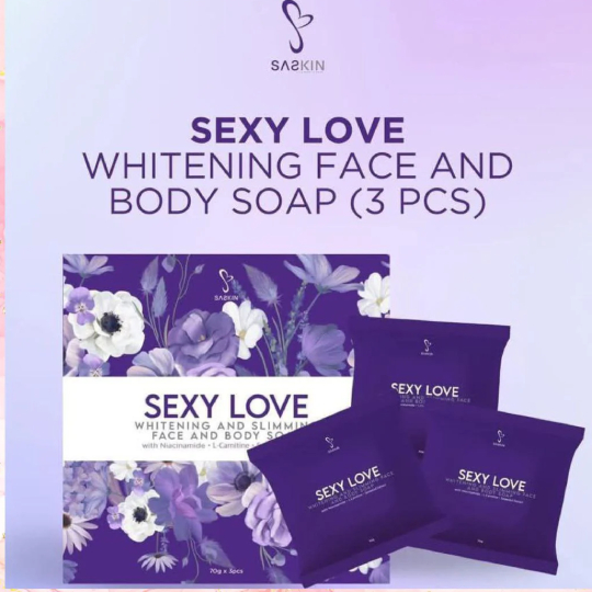 Sexy Love Face And Body Soap, 3 Bars