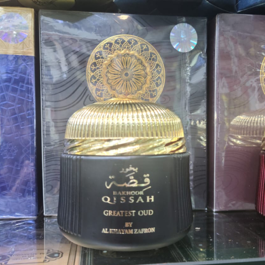 بخور قصّة العود الأعظم من الخيام زعفران بخور قصّة العود الأعظم من الخيام زعفران