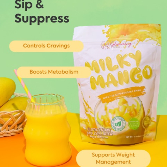 Glowing Shape Milky Mango Drink