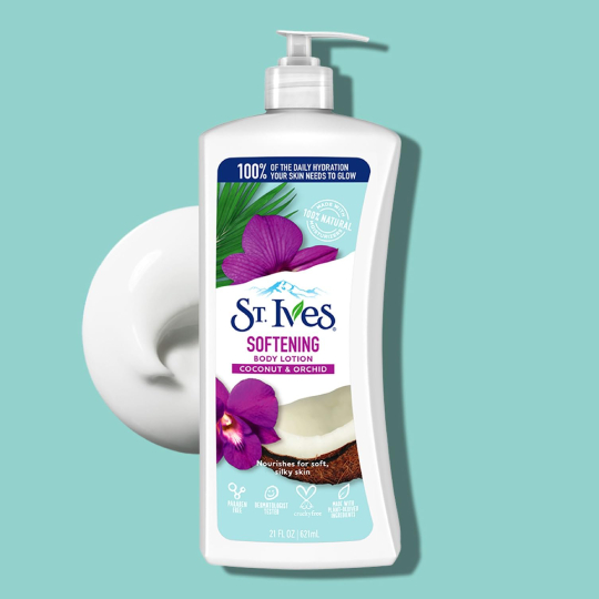 100% Natural St Ives Softening Coconut & Orchid Body Lotion 100% Natural St Ives Softening Coconut & Orchid Body Lotion