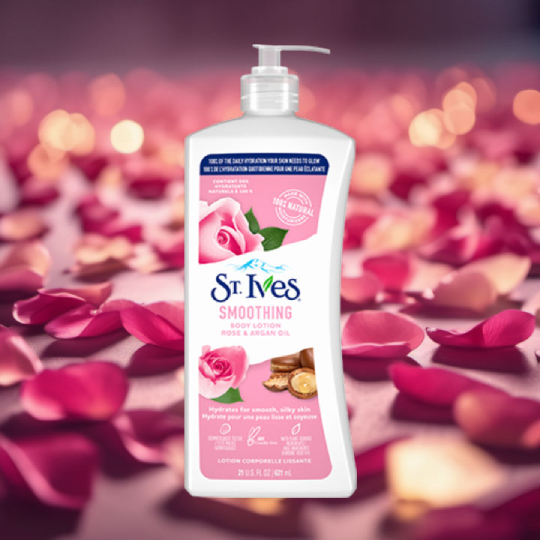 St Ives Smoothing Body Lotion Rose & Argan Oil