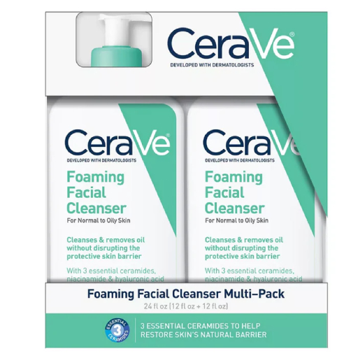 Cerave Foaming Facial Cleanser Skin Barrier Multi Pack