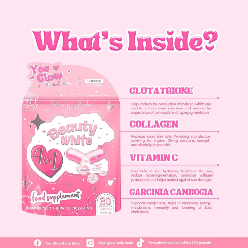 Glutathione Collagen Garcinia Cambogia 4 In1 Capsule