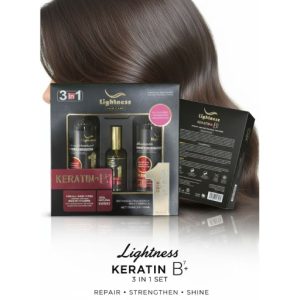 Lightness Hair Care Keratin+ Kit 3 in 1 for All Hair Types