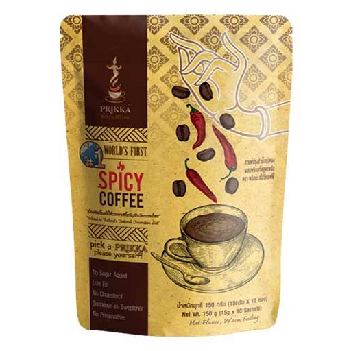PRIKKA Spicy Coffee Original Formula 150g _ Premium Thai Instant Coffee Mix