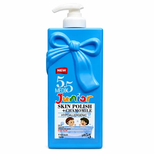 New 55 Medix Junior Skin Polish + Chamomile Hypoallergenic Lotion 400ml New 55 Medix Junior Skin Polish + Chamomile Hypoallergenic Lotion 400ml